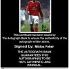 Olympic soccer Miklos Feher Certificate of Authenticity from The Autograph Bank