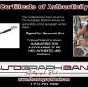 Savannah Sixx certificate of authenticity from The Autograph Bank