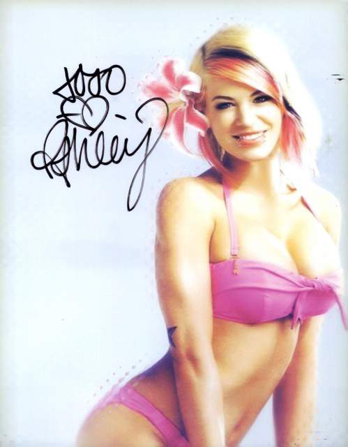 Ashley Massaro signed 8x10 photo