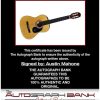 Austin Mahone Certificate of Authenticity from The Autograph Bank