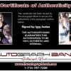 Iggy Azalea Certificate of Authenticity from The Autograph Bank